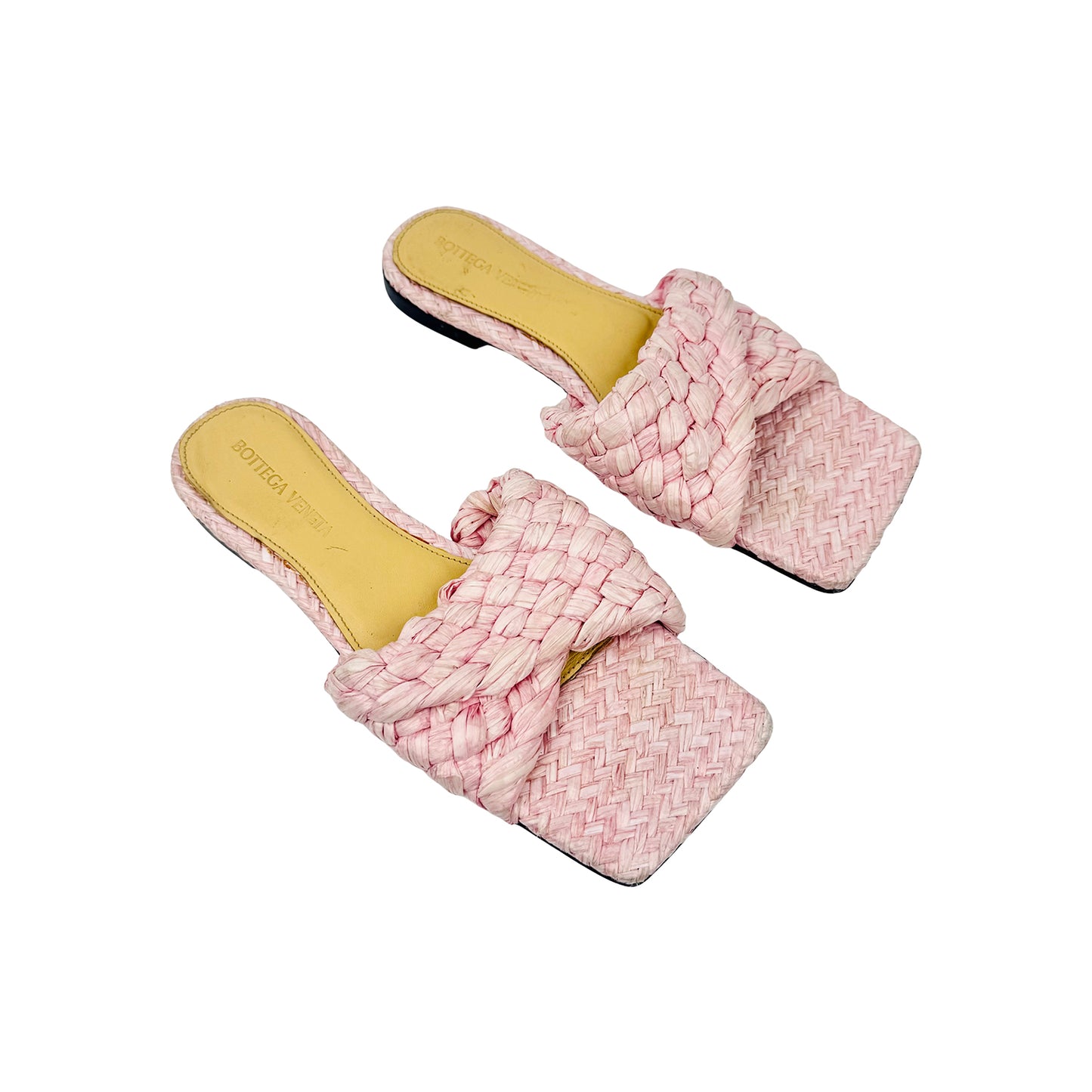 Bottega Veneta Raffia Stretch Sandal Slippers (Size 38)