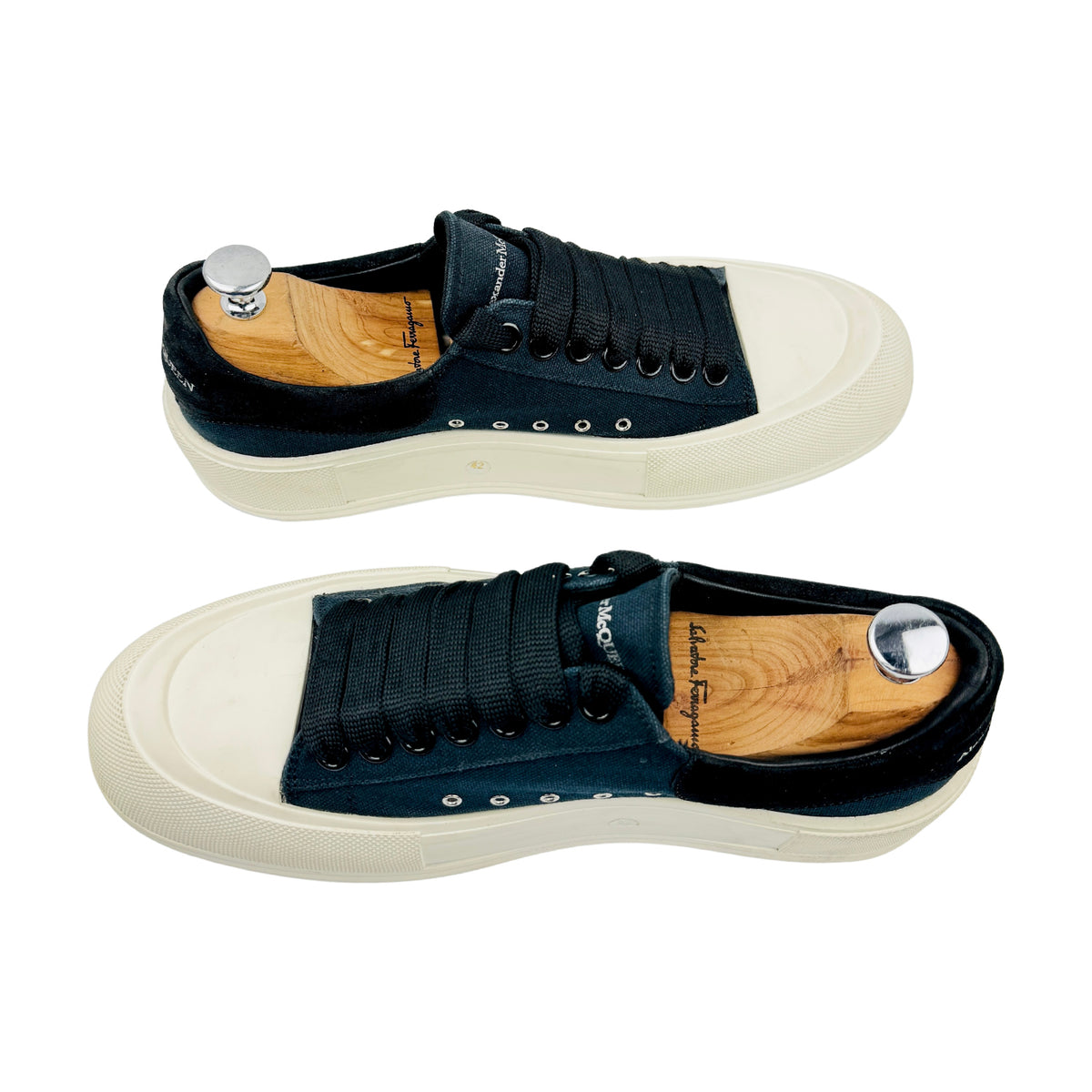 Alexander McQueen Deck Plimsoll Low Shoes (Size 42) - 654594 W4MV7 1070