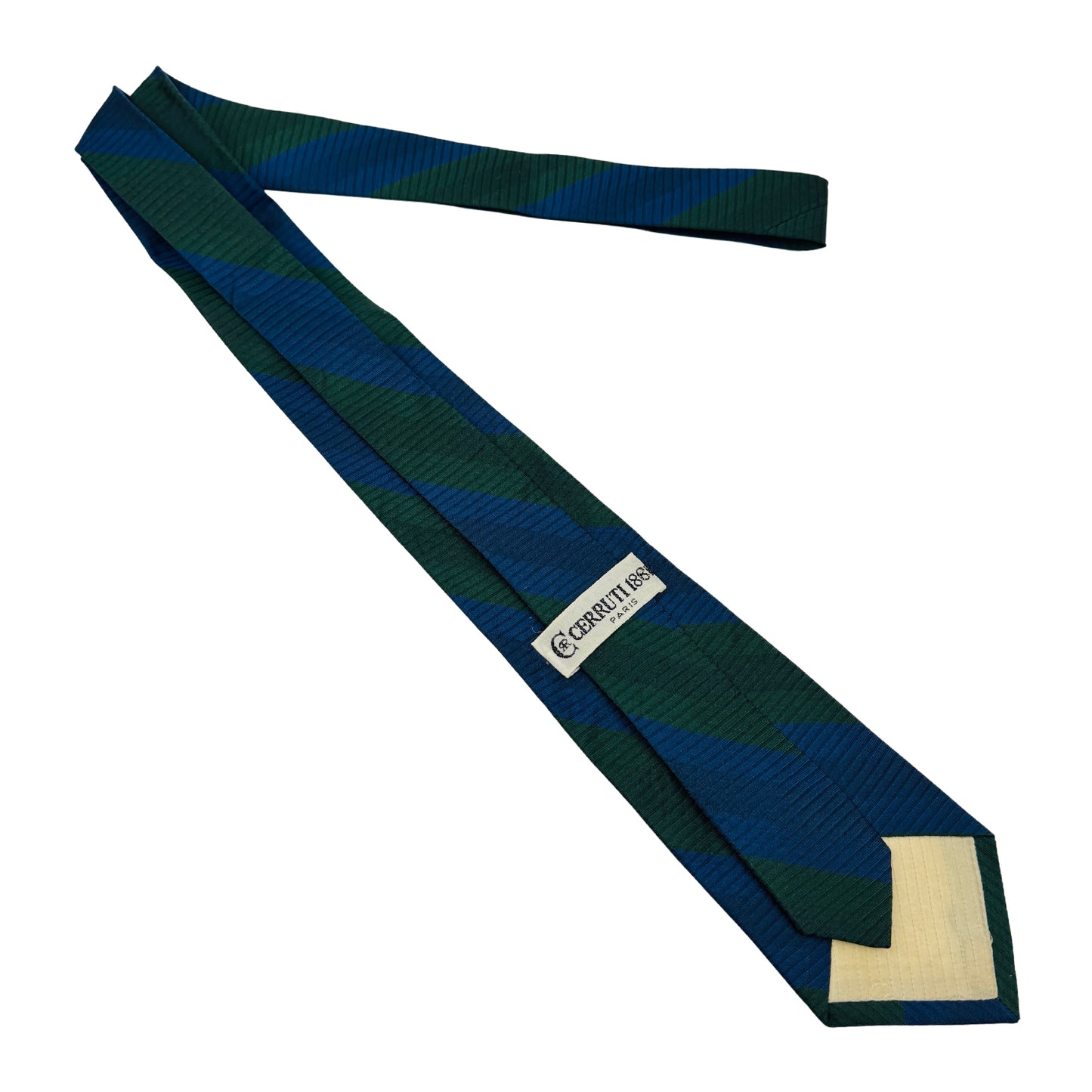 Cerruti 1881 Paris Navy 'Striped Pattern' Tie (Size Regular)