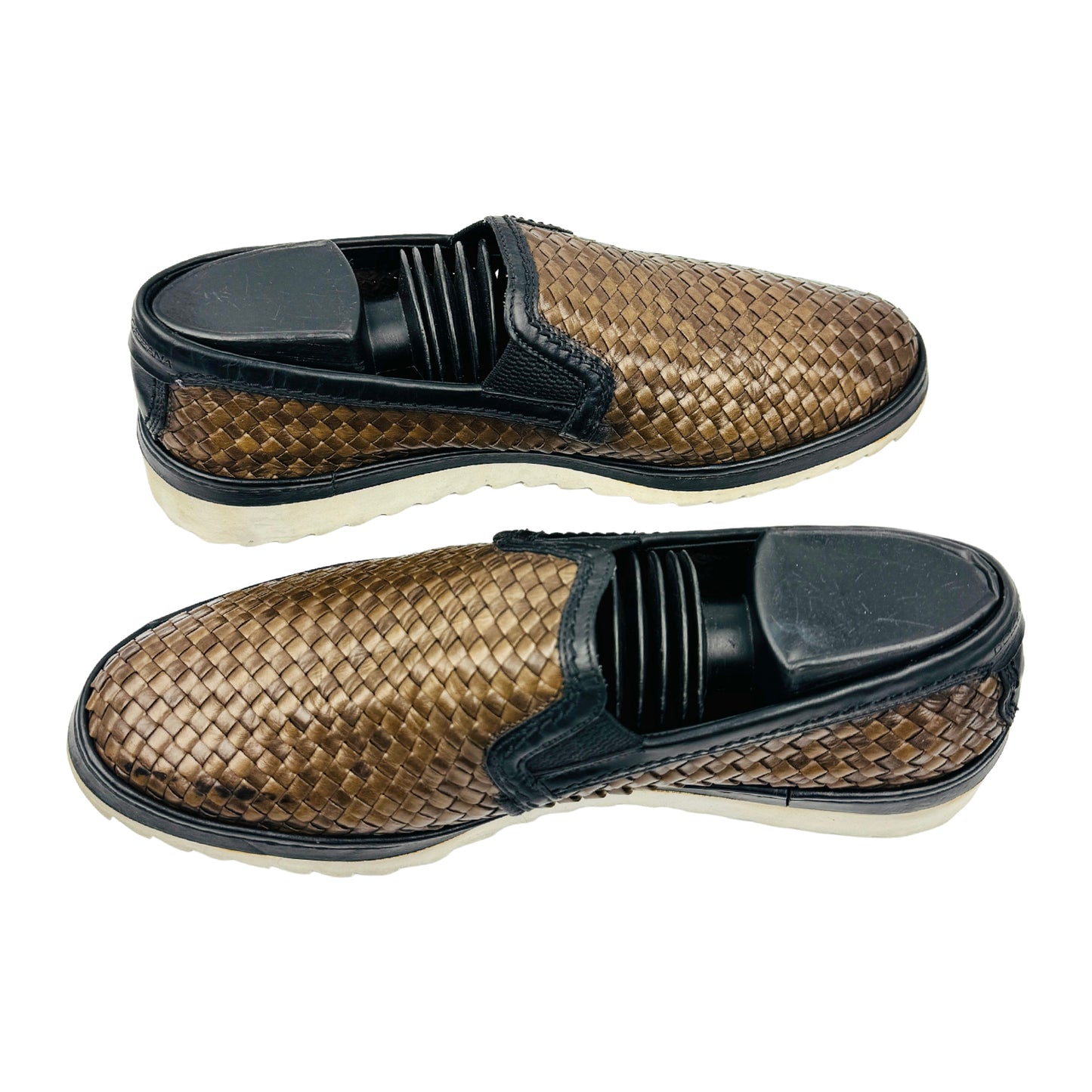 Dolce & Gabbana Buffalo Leather Slip On Shoes (Size 41)