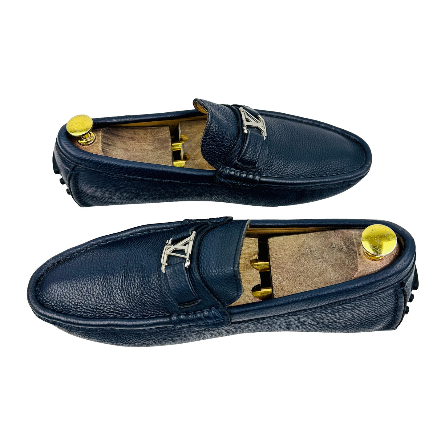 Louis Vuitton Hockenheim Navy Blue Loafers (Size 42)