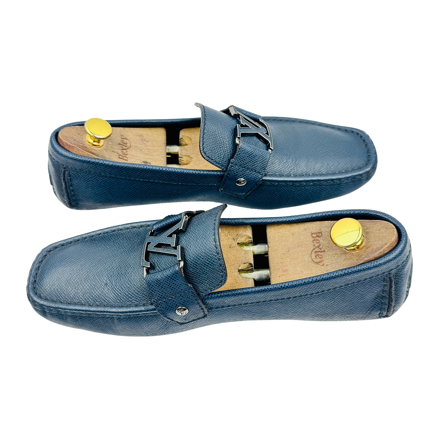 Louis Vuitton Blue Monte Carlo Loafers (Size 43.5)