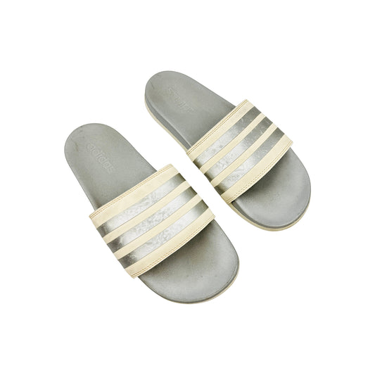 Adidas Adilette Comfort 'Chalk White' Slides (Size 42) - GW8746