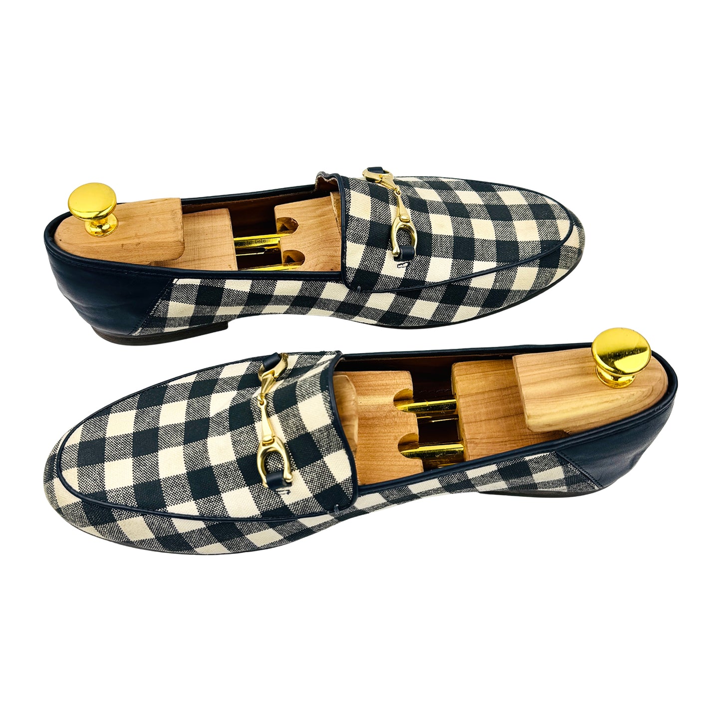 Coach Haley Gingham Print Loafers (Size 42) - FG3468