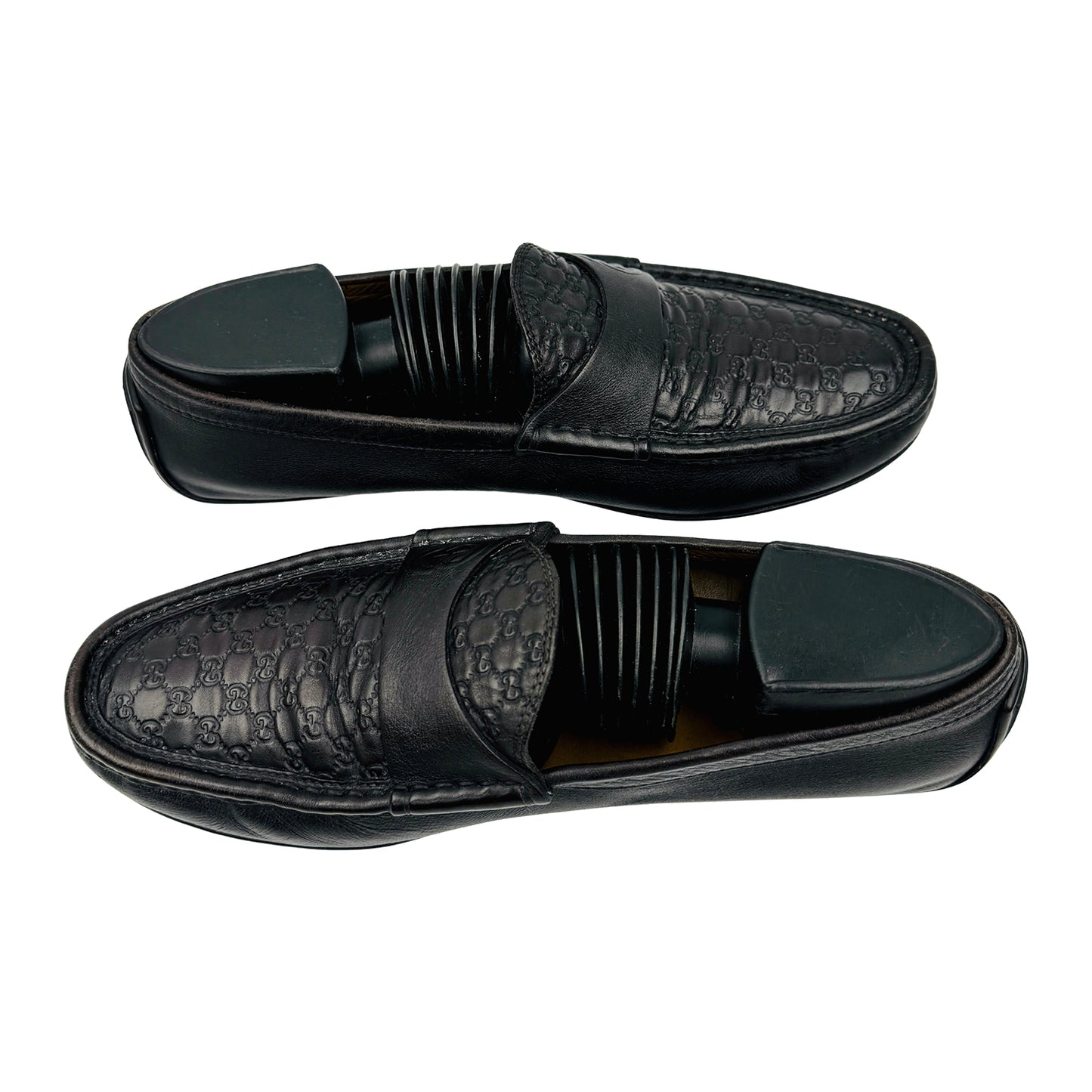 Gucci Black Leather Loafers (Size 39) - 322929