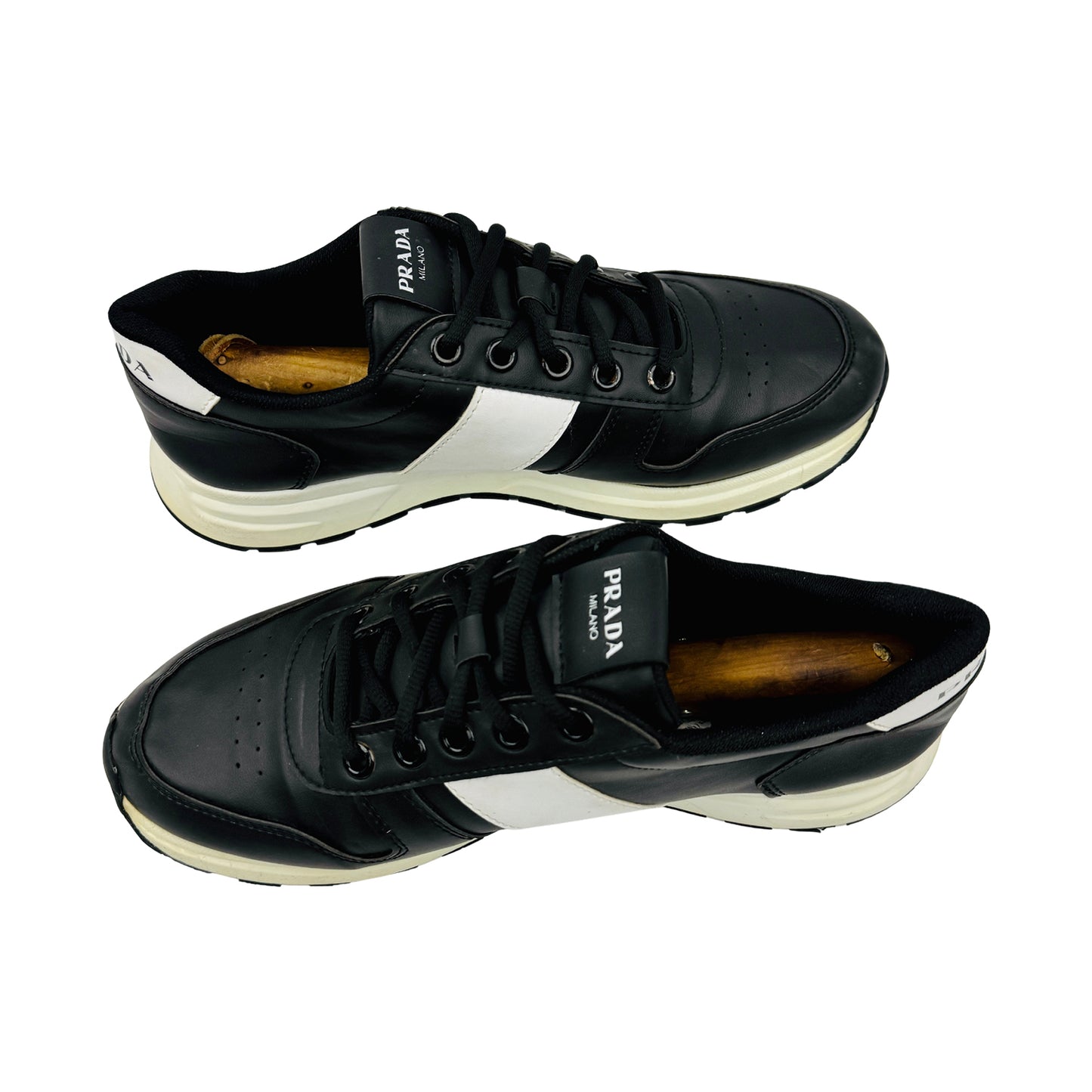 Prada Men's Prax 01 'Black White' Sneakers (Size 43)