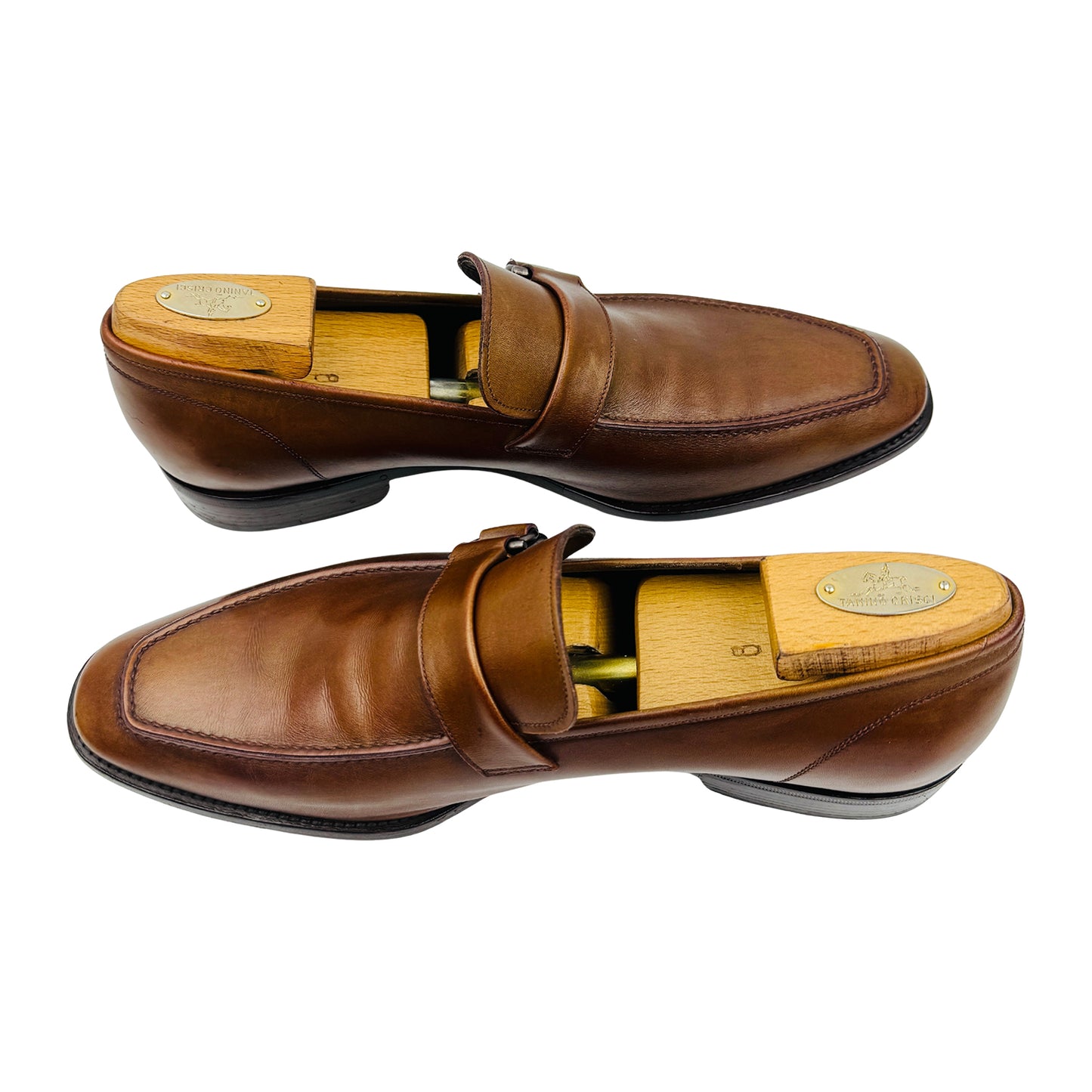 Salvatore Ferragamo Brown Buckle Loafers (Size 43.5)