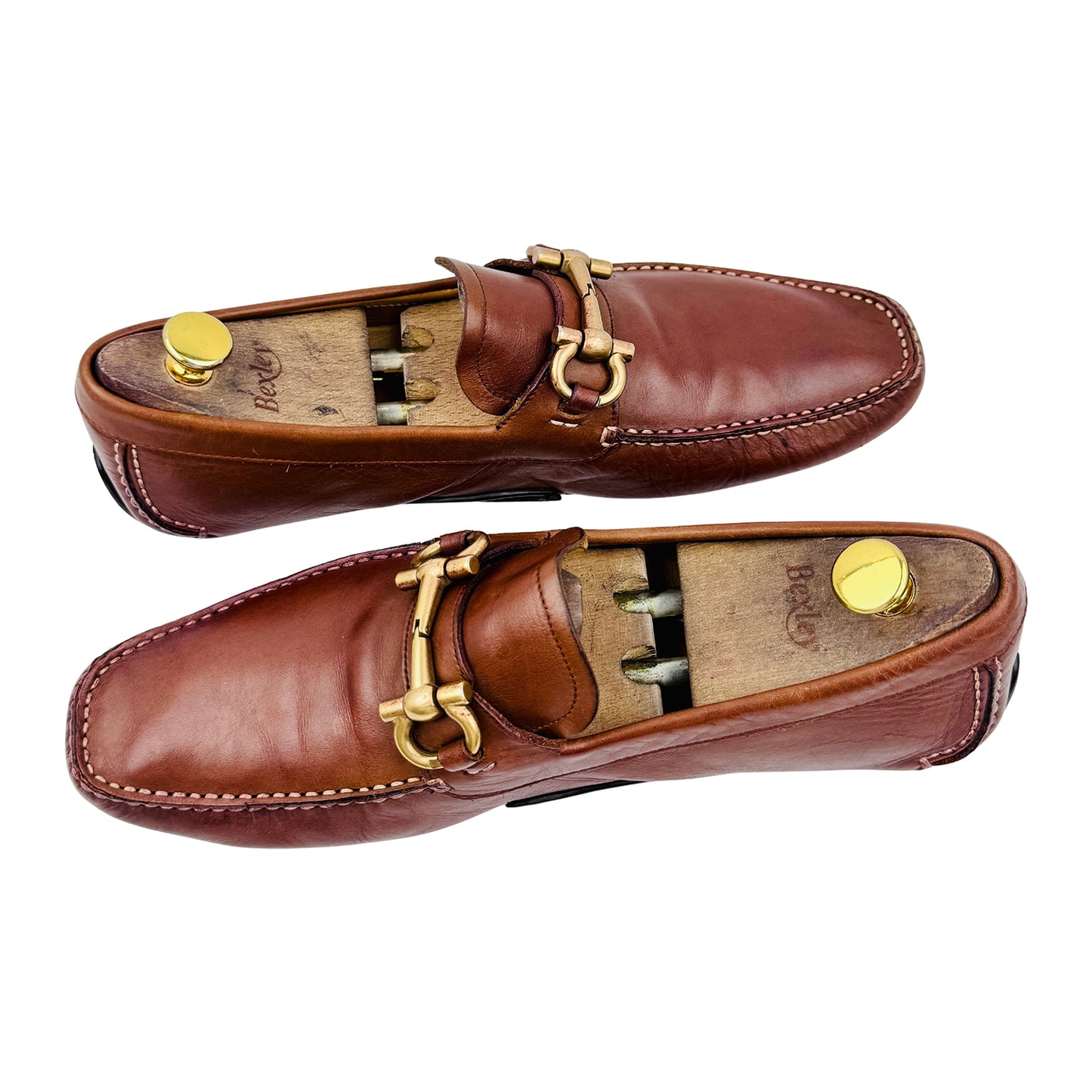 Salvatore Ferragamo Gancini Bit Driver Loafers (Size 44)