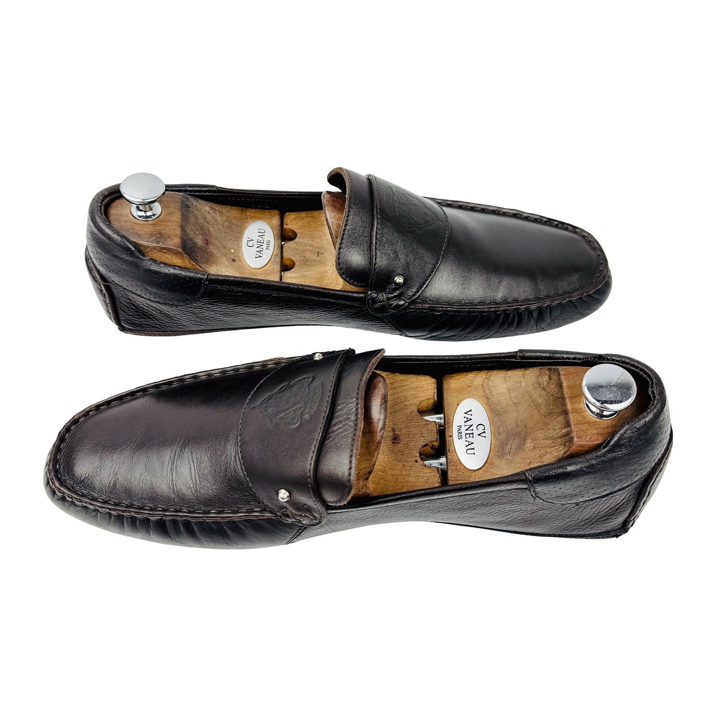 Gucci Men's Brown Leather Loafers (Size 44/44.5)