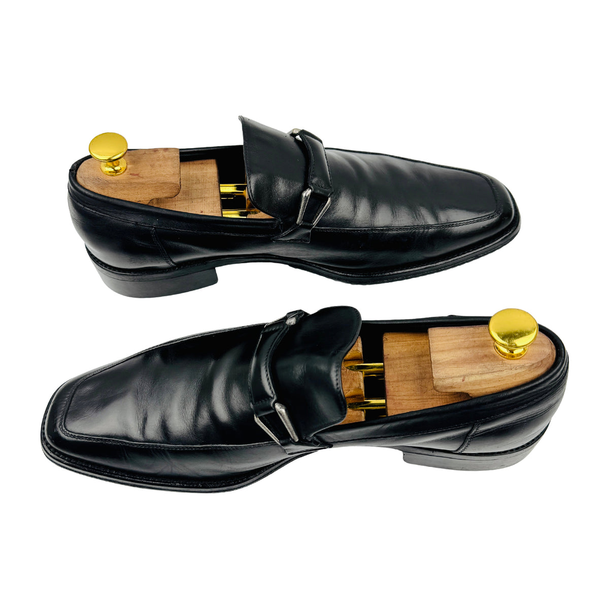 Ermenegildo Zegna Black Leather Bit Loafers (Size 42)