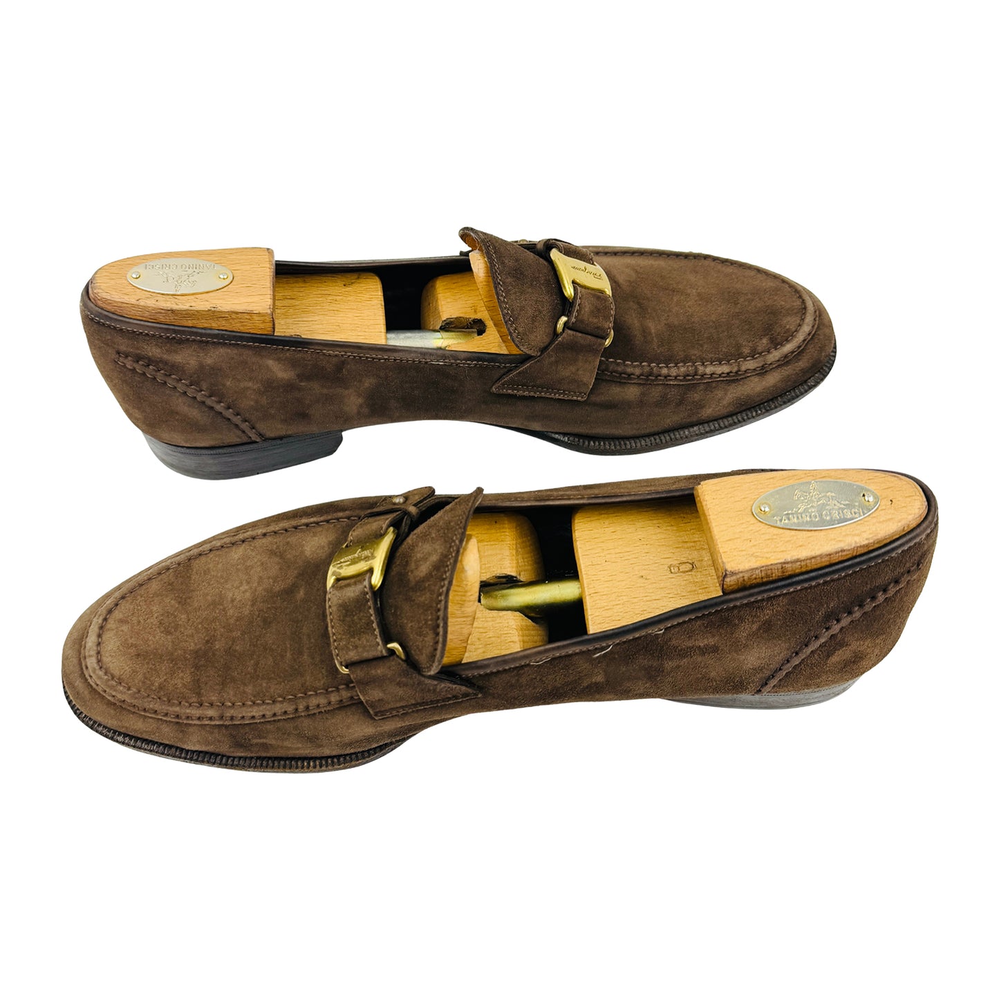 Salvatore Ferragamo Dark Brown Gancini Loafers (Size 44/44.5)
