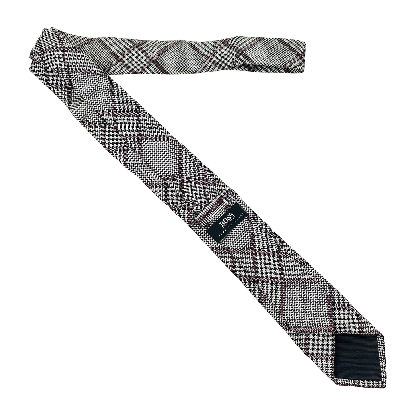 Hugo Boss Black 'Glen Check Pattern' Tie (Size Slim Fit)