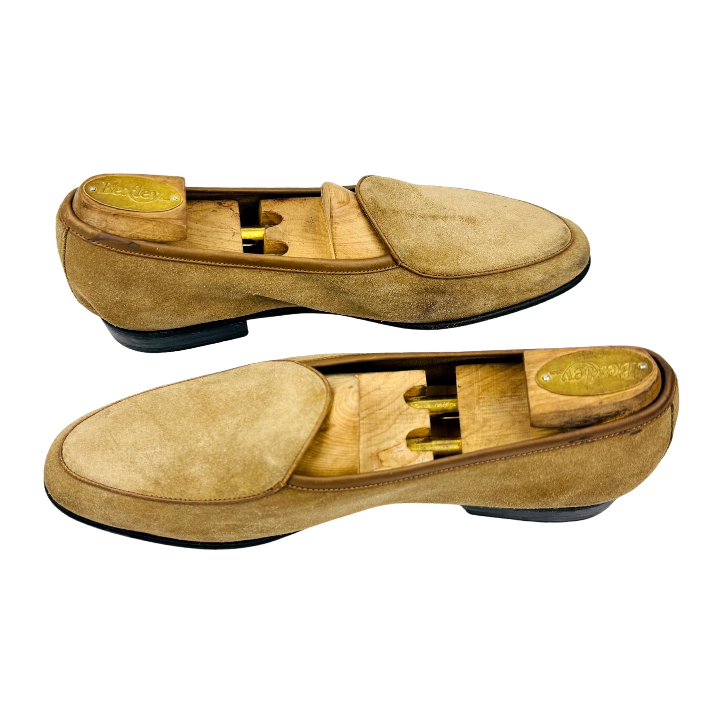 Thom Wills Men's Tan Suede Loafers (Size 42)