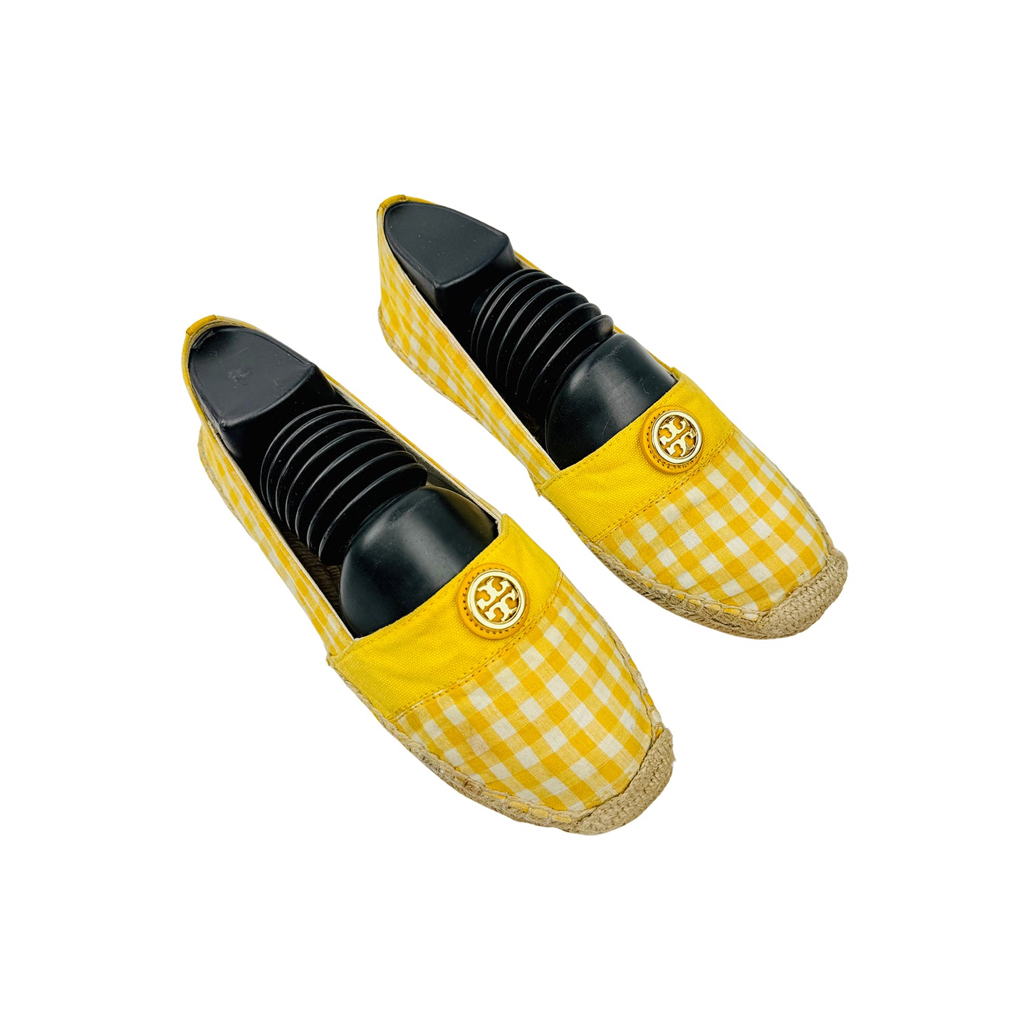 Tory Burch Gingham Espadrille Shoes (Size 40)