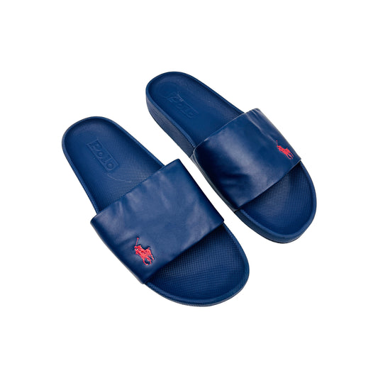 Ralph Lauren Polo Cayson Navy Blue Slides (Size 45)