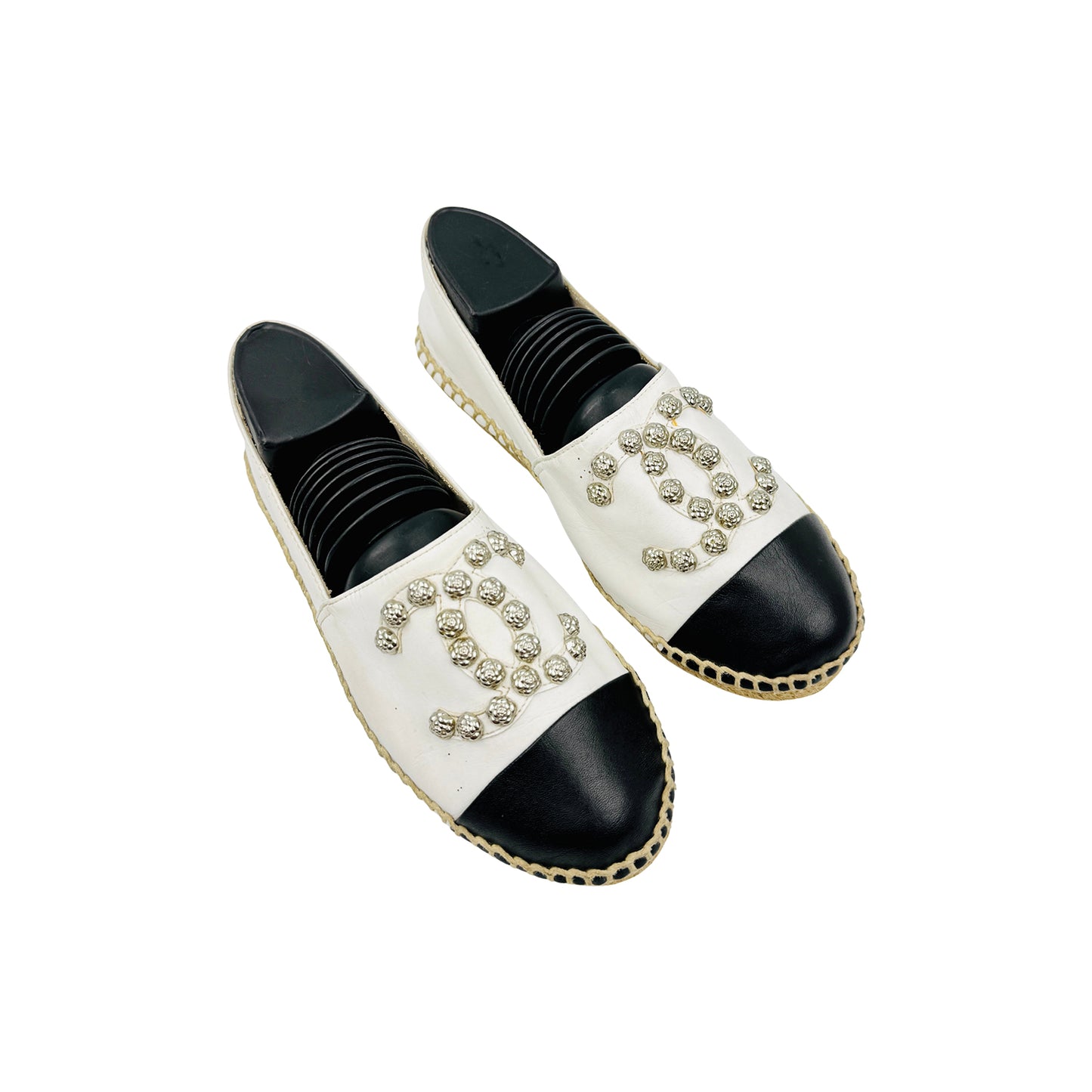 Chanel Studded CC Espadrille Shoes (Size 38/38.5)