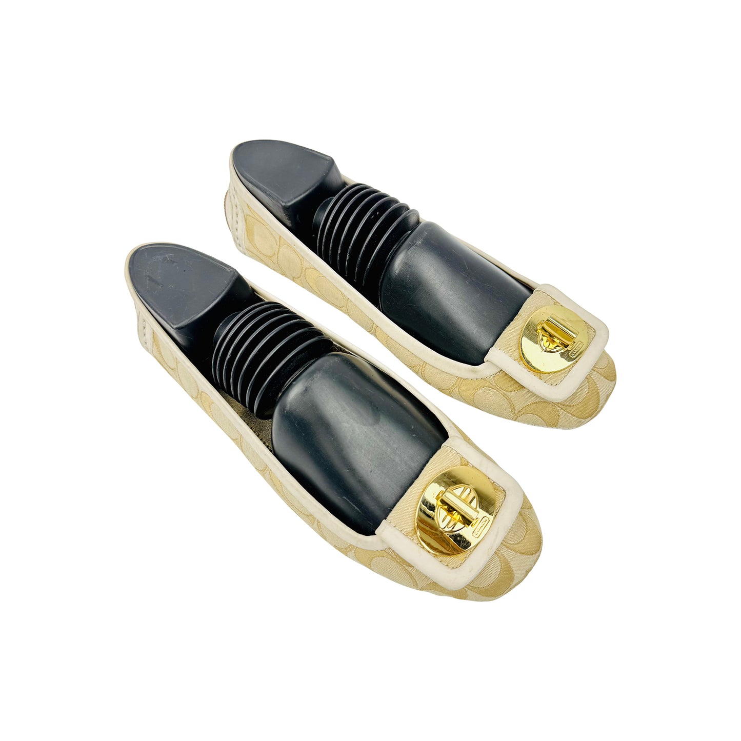 Coach Women's Signature Monogram Canvas Ballet Flats (Size 40)