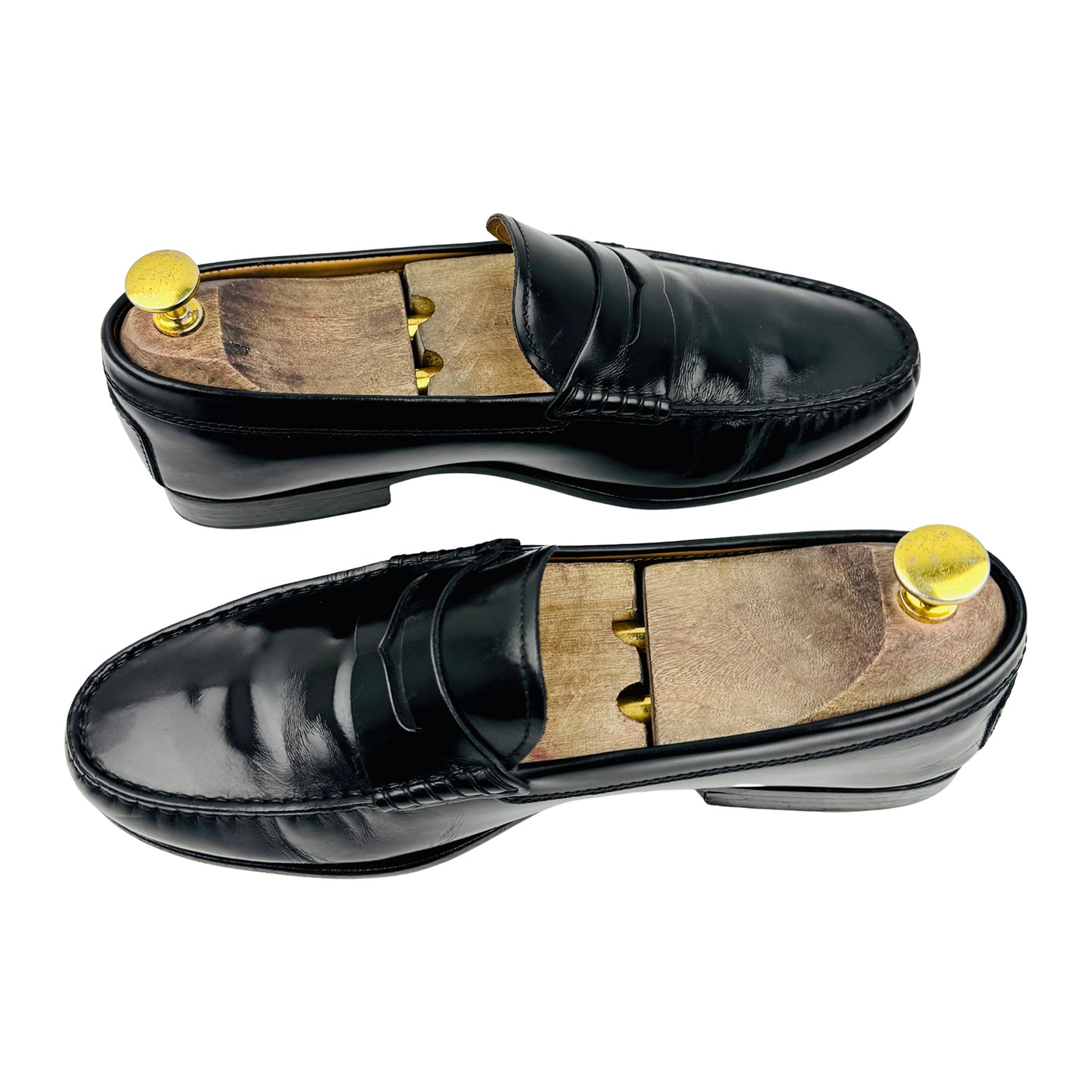 Tods Men's Black Leather Loafers (Size 40/40.5)