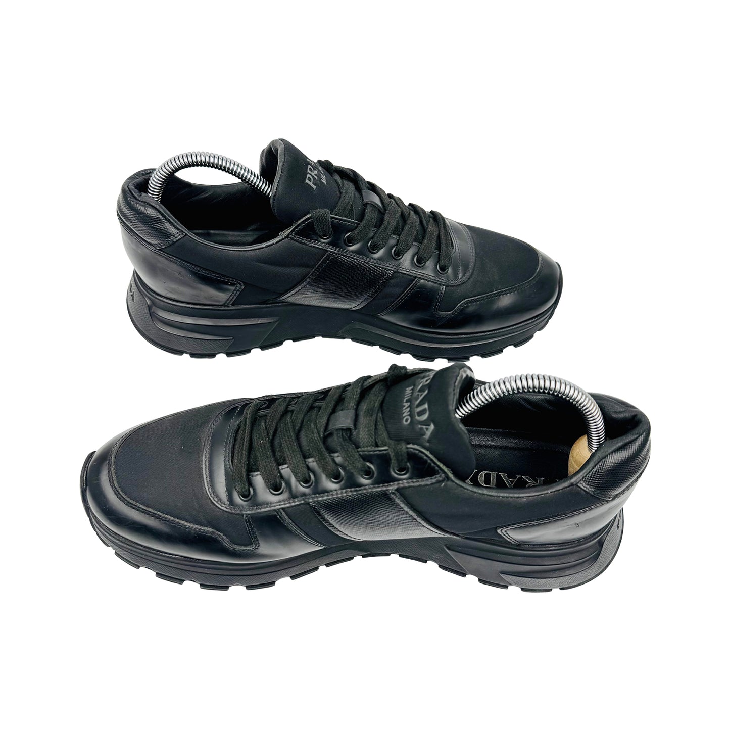 Prada Prax 01 Black Re-Nylon Sneakers (Size 42.5)