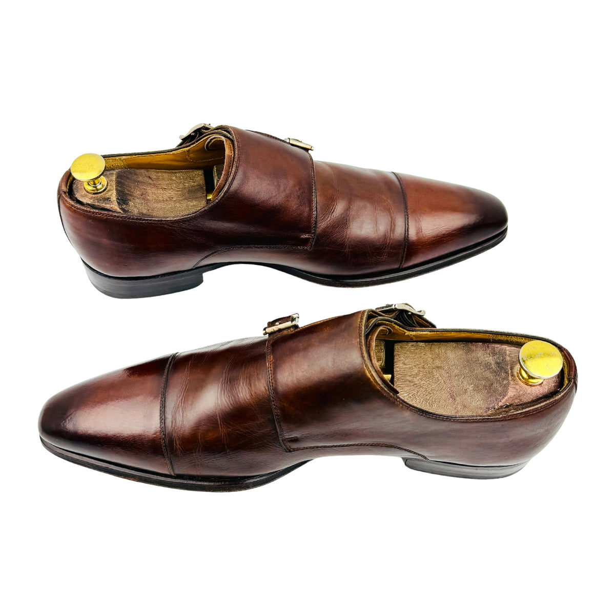 Magnanni Garrett Double Buckle Monk Strap Shoes (Size 42.5) - 23808-13