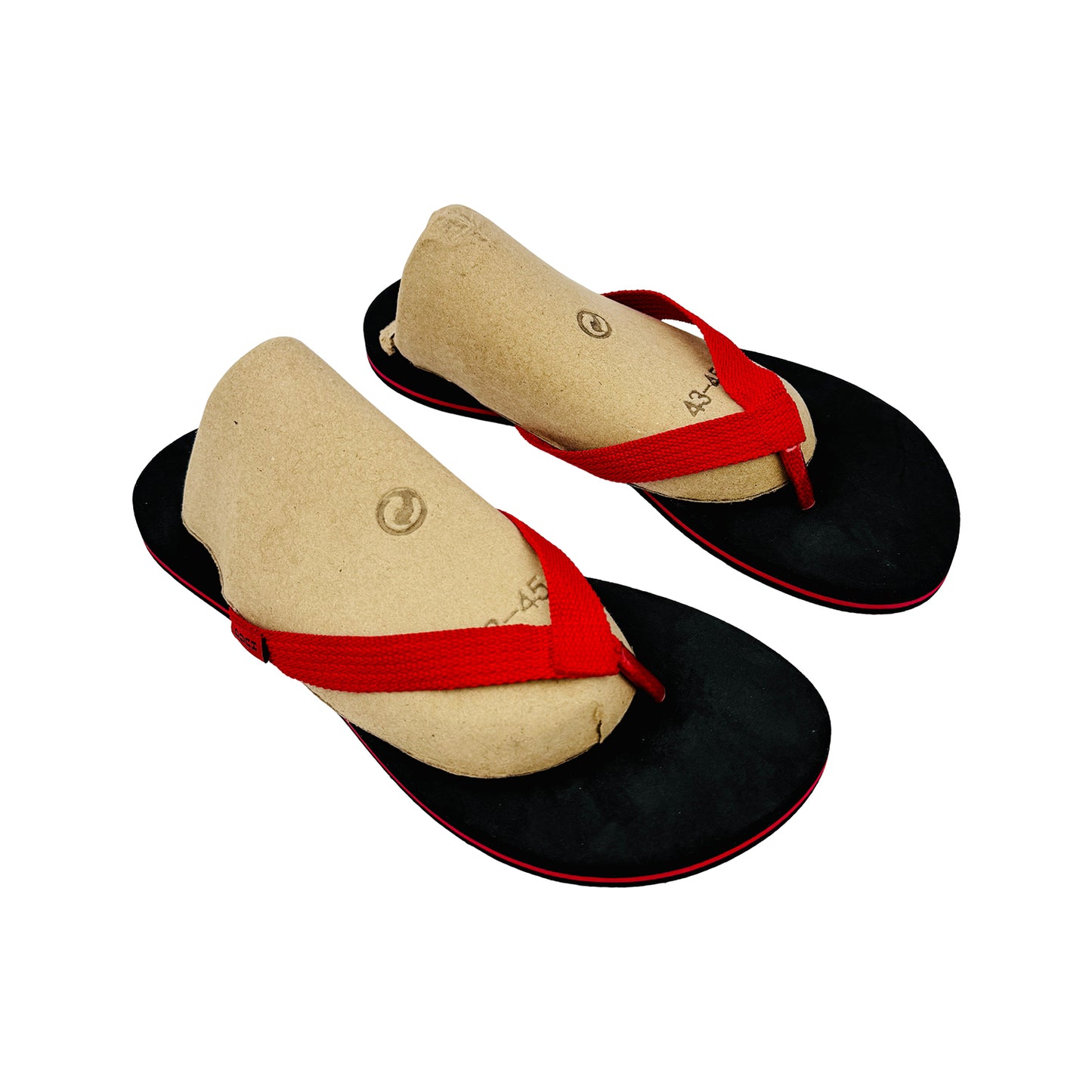 Hugo Boss Men's Red Black Flipflops (Size 42.5/43)