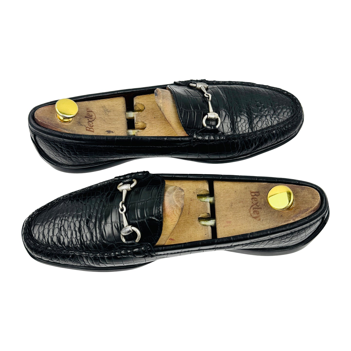 Allen Edmonds Grand Cayman Croc Embossed Loafers (Size 44) - 42110