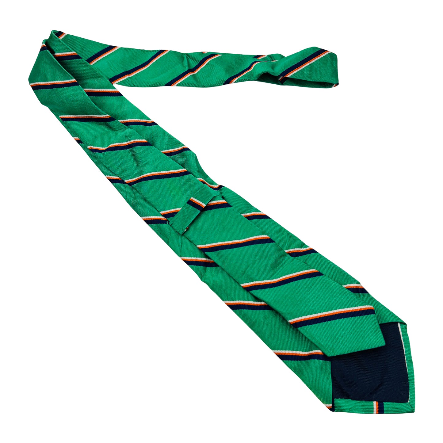 Ralph Lauren Polo Green 'Diagonal Stripes' Tie (Size Regular)