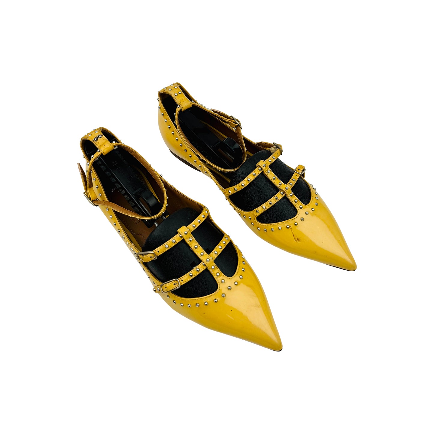 Givenchy Women's Yellow Pointed Toe Flats (Size 38)