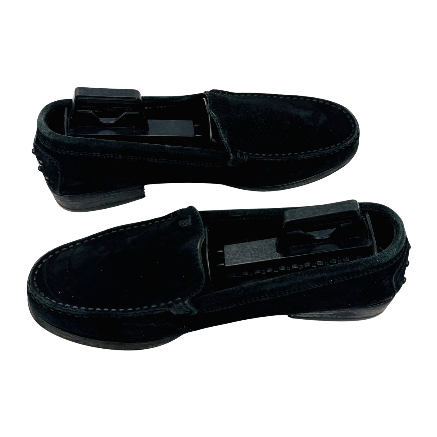 Tod's Black Suede Heeled Loafers (Size 36.5)