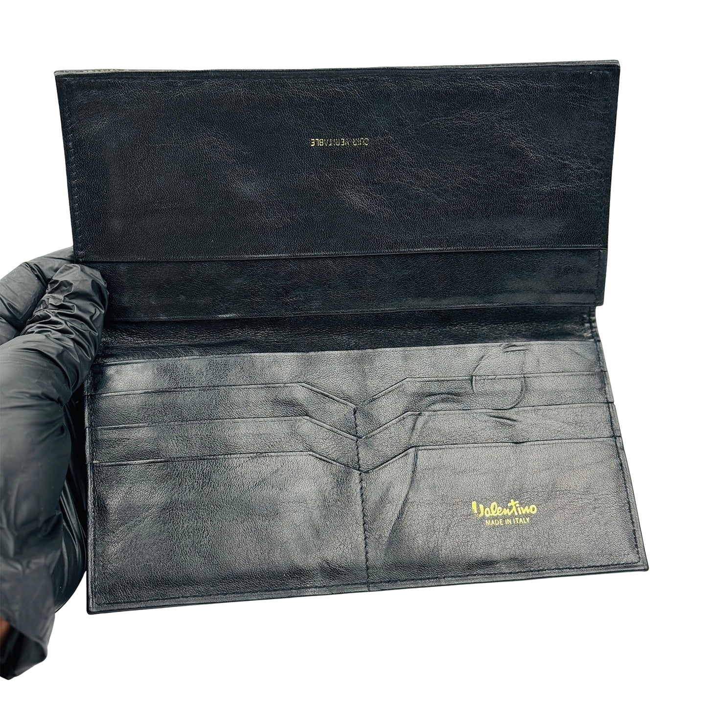 Valentino Men's Black Leather Italian Wallet
