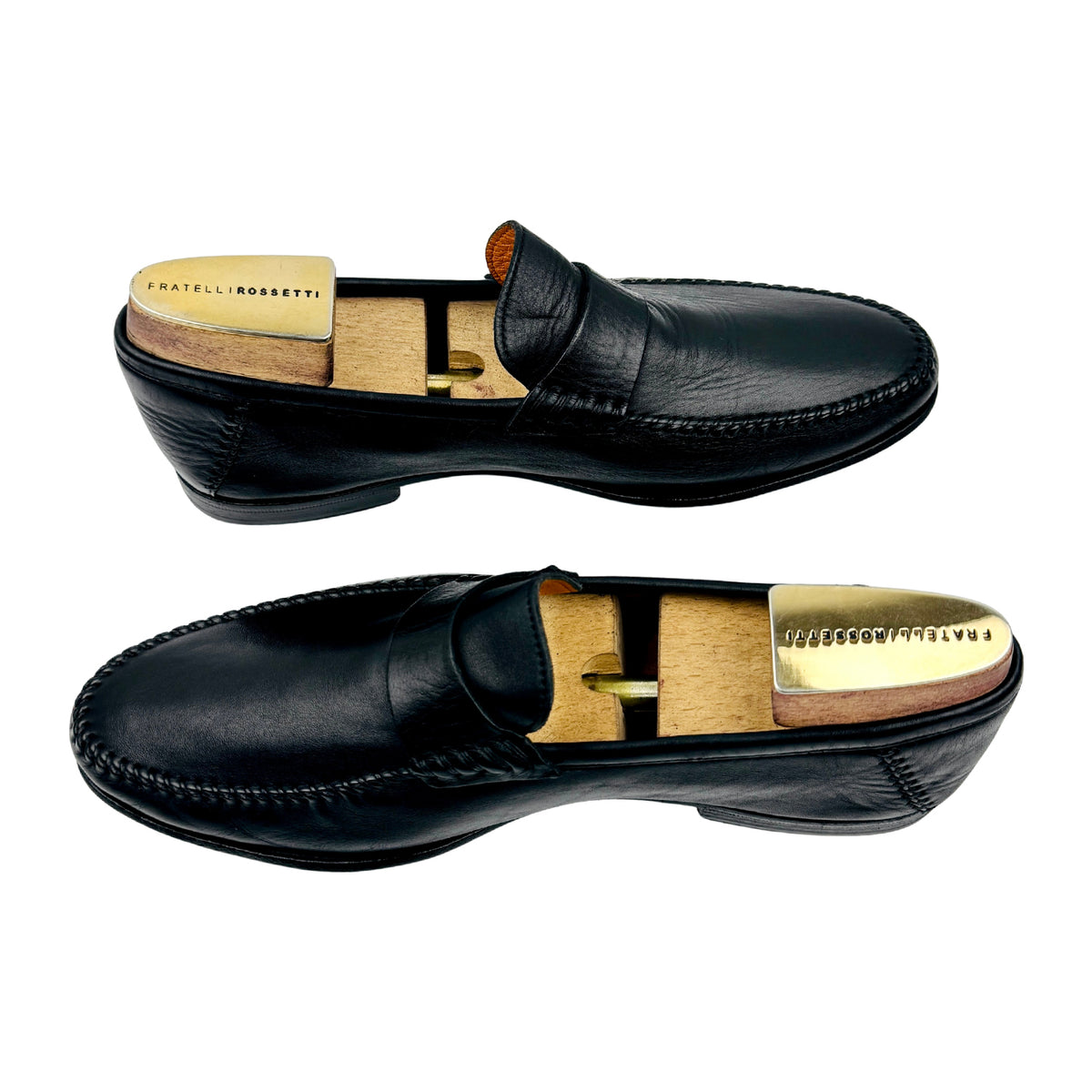 Santoni Paine Leather Penny Loafers (Size 43/43.5) - 62566 01
