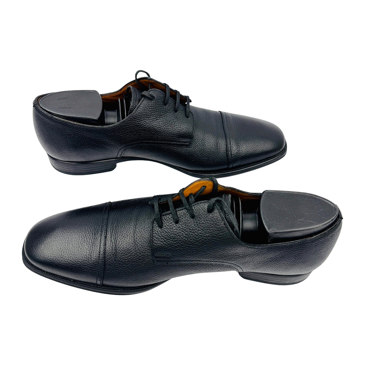 Bally Men's Black Derby Leather Oxford Shoes (Size 41)