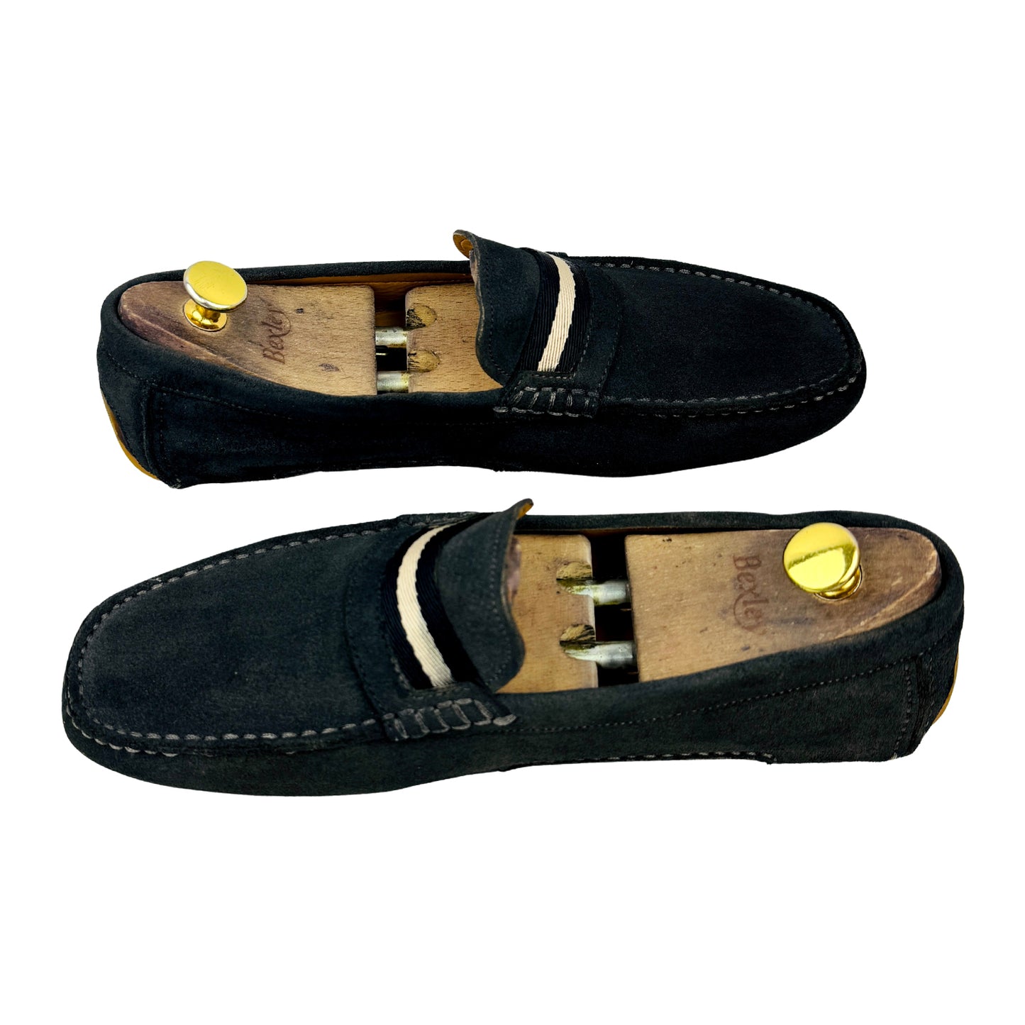 Bally Wabler Black Suede Driving Loafers (Size 43)