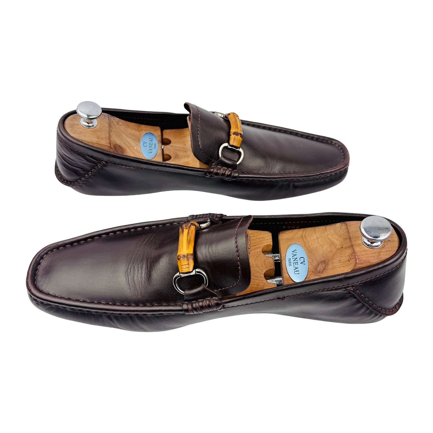 Gucci Men's Bamboo Horsebit Brown Loafers (Size 44.5/45)