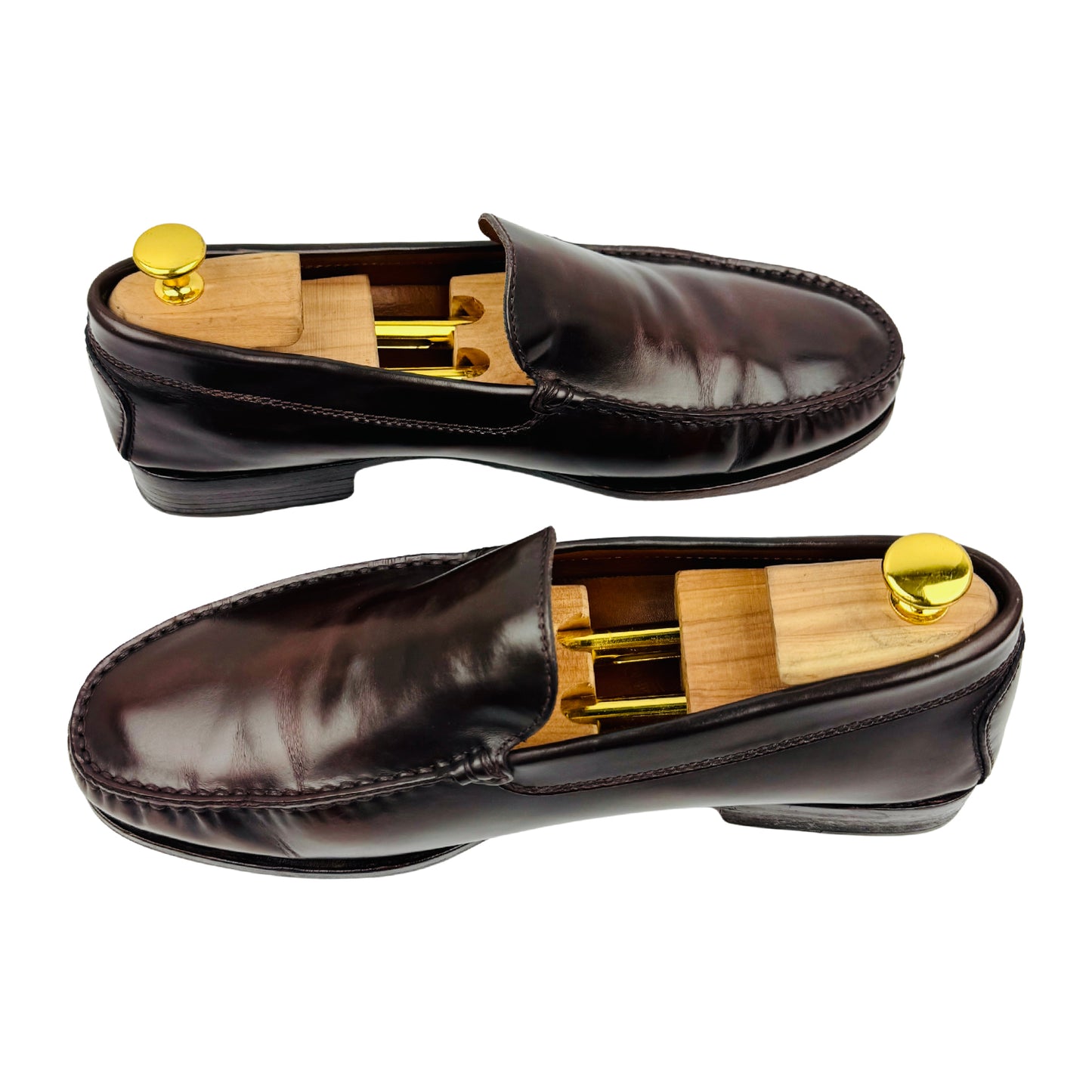 Tod's Men's Cognac Brown Leather Loafers (Size 43)