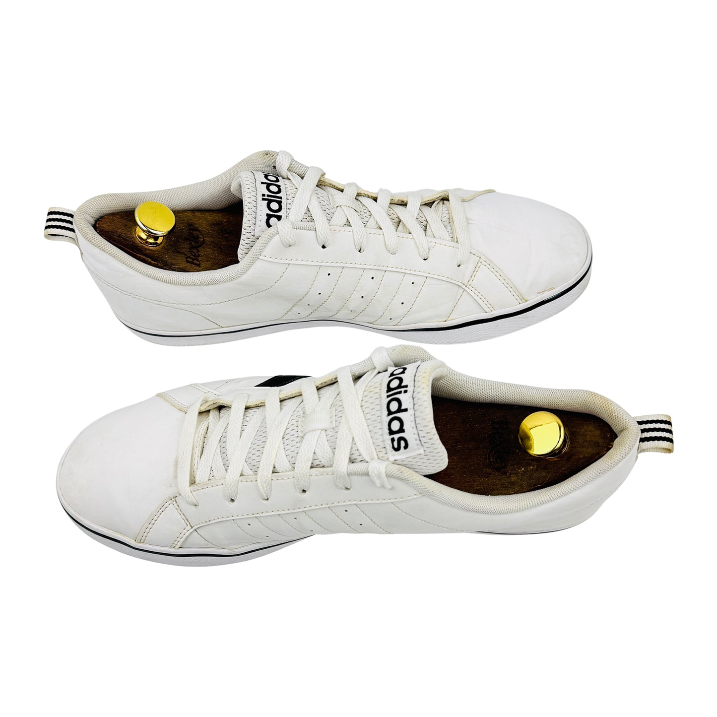 Adidas Men's VS Pace 'White Black' Sneakers (Size 45.5) - AW4594
