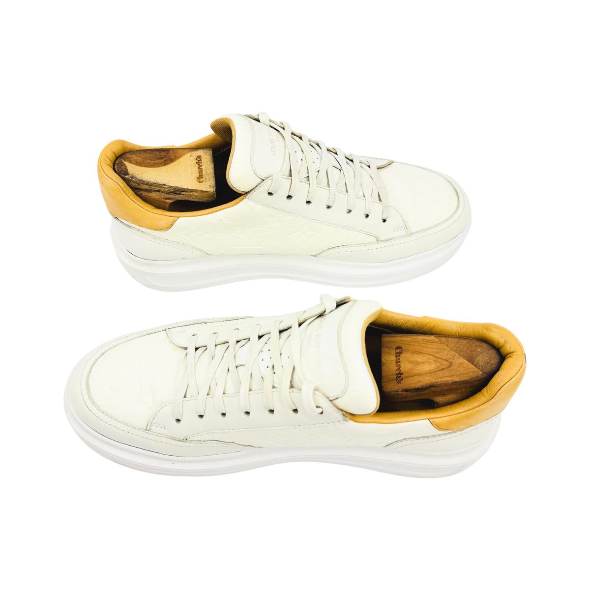 Louis Vuitton Beverly Hills White Sneakers (Size 42) - 1A8V3L
