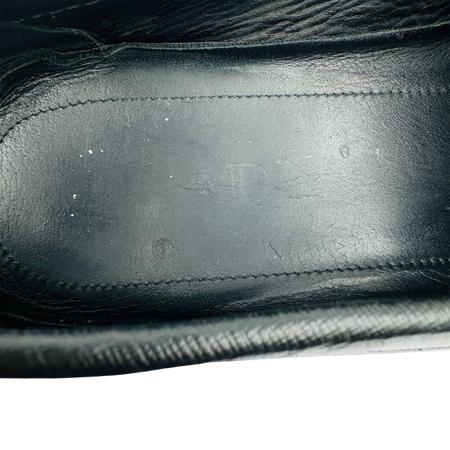 Prada Saffiano Black Leather Loafers (Size 42.5) - 2DD159