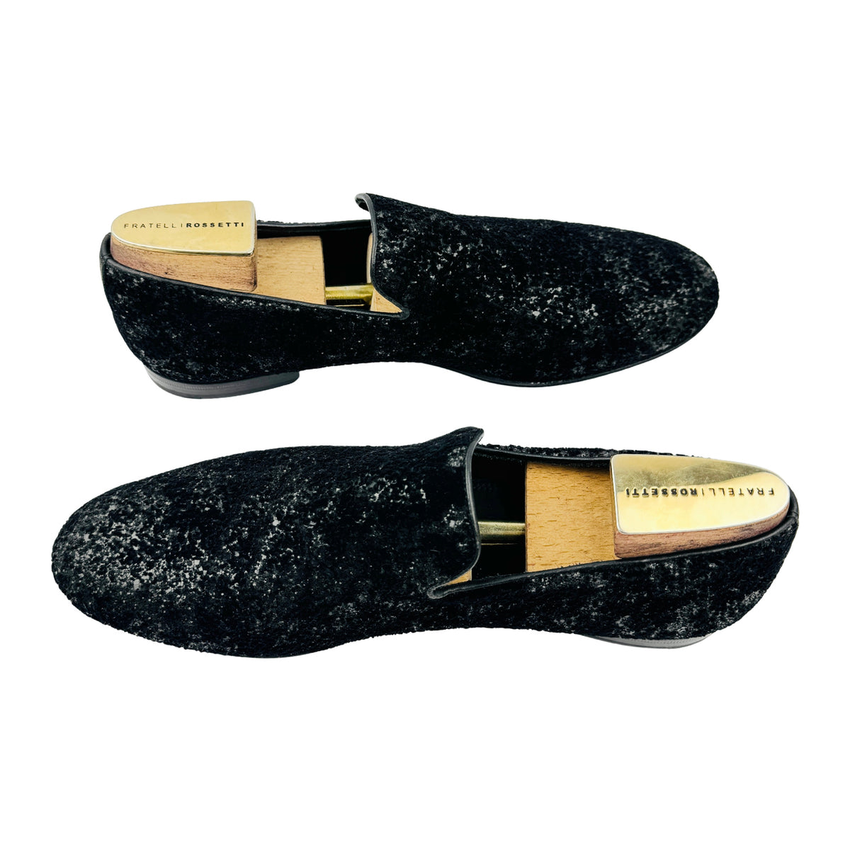 Jimmy Choo Thame Coarse Glitter Loafers (Size 44.5/45) - THAMECGFBLACK