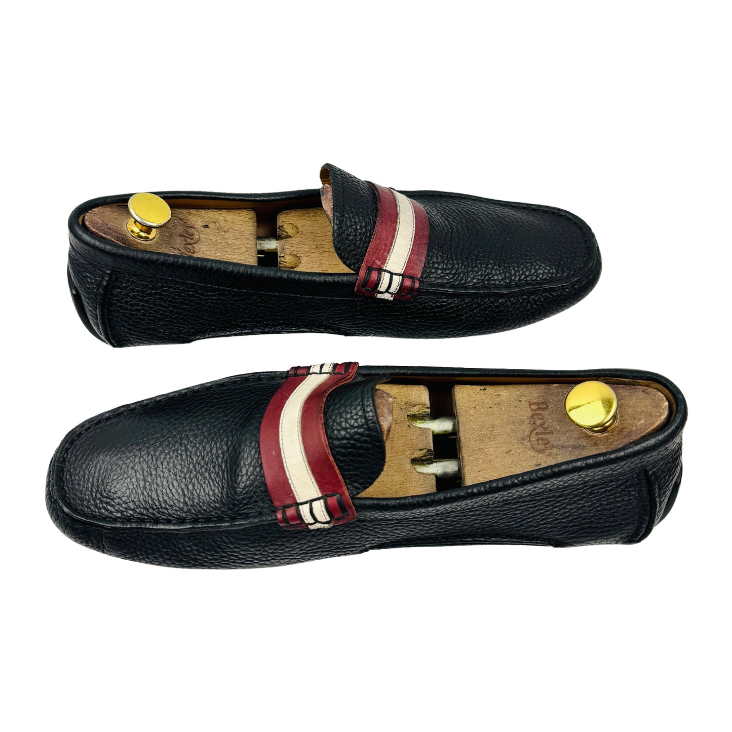 Bally Men's Black Leather Driving Loafers (Size 43.5)
