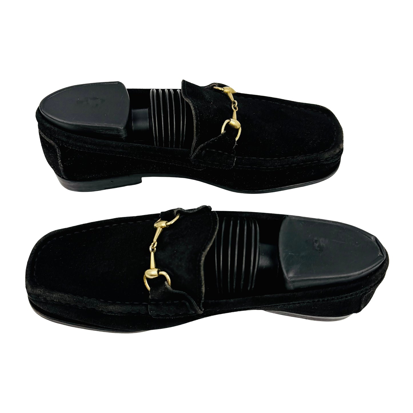 Gucci Women's Black Suede Italian Loafers (Size 36.5) - 100 0474