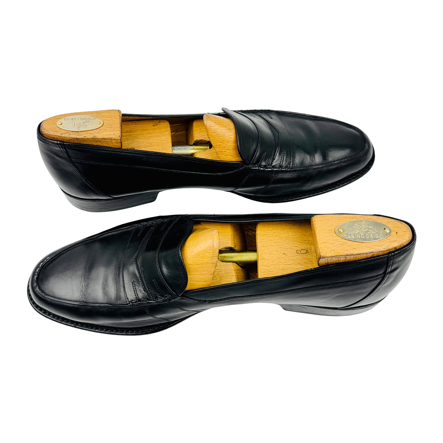 Bally Men's Black Leather Penny Loafers (Size 44/44.5)