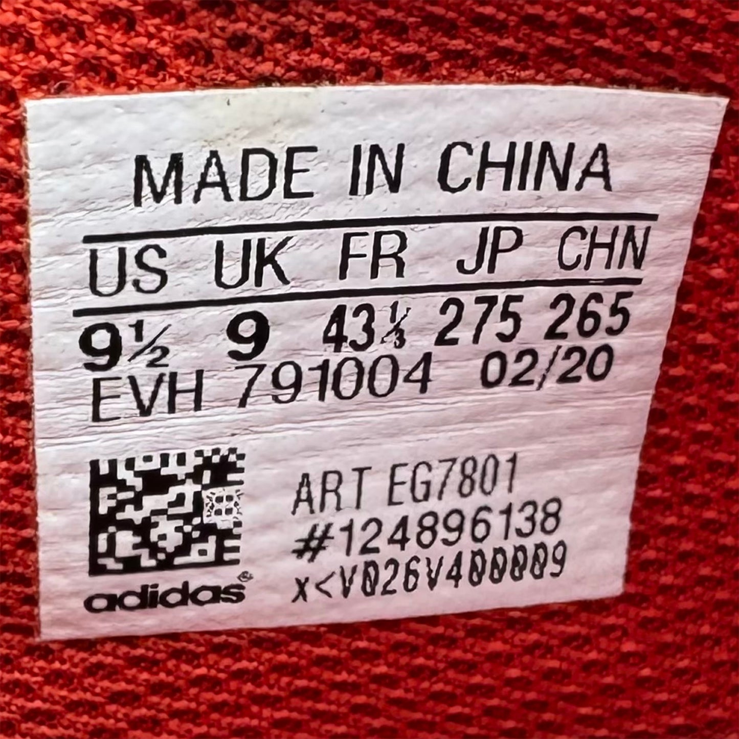 Adidas U_Path Run 'Lush Red' Sneakers (Size 43.5) - EG7801