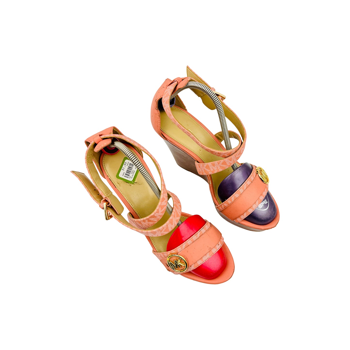Michael Kors Carmen 'Sherbert' Wedge Heels (Size 38)