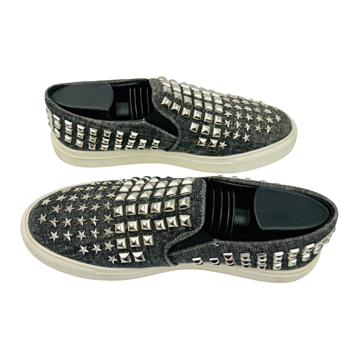 Philipp Plein Men's Studded Denim Shoes (Size 41/41.5)