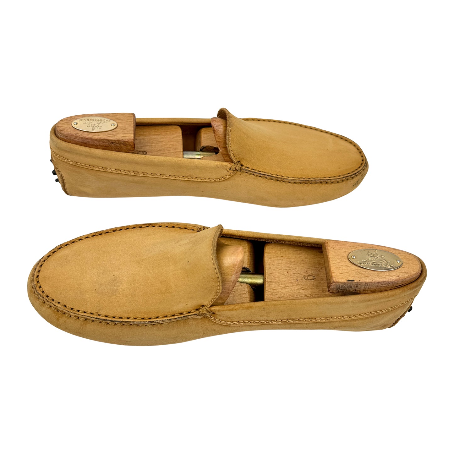 Tod's Men's Nubuck Mustard Suede Loafers (Size 43.5/44)