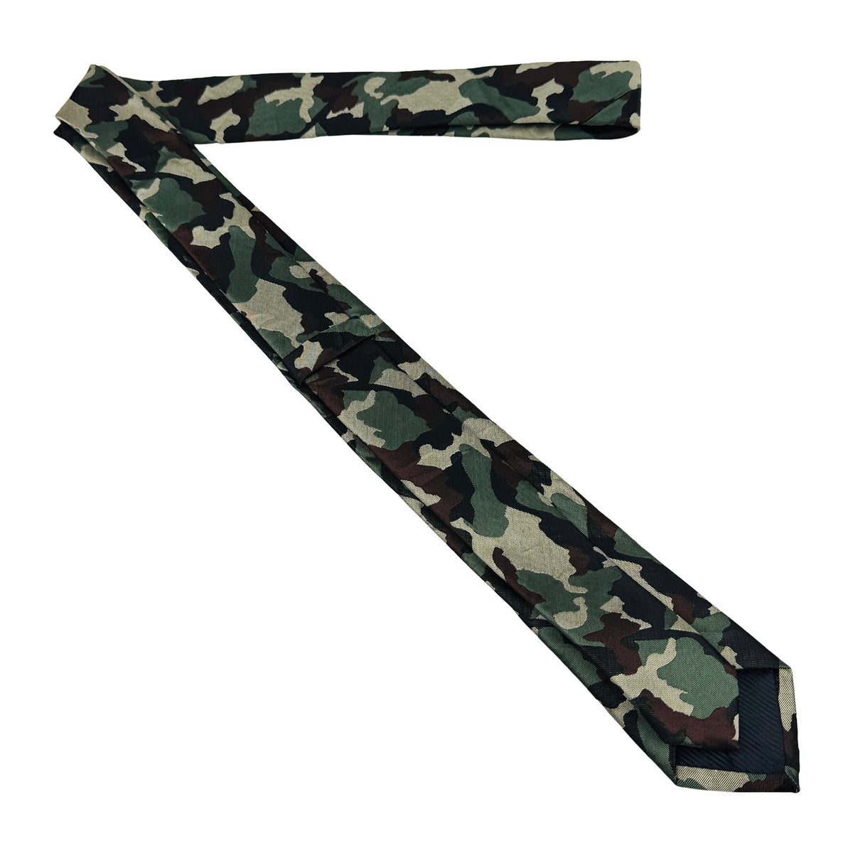 Green Camouflage Pattern Tie (Size Slim Fit)