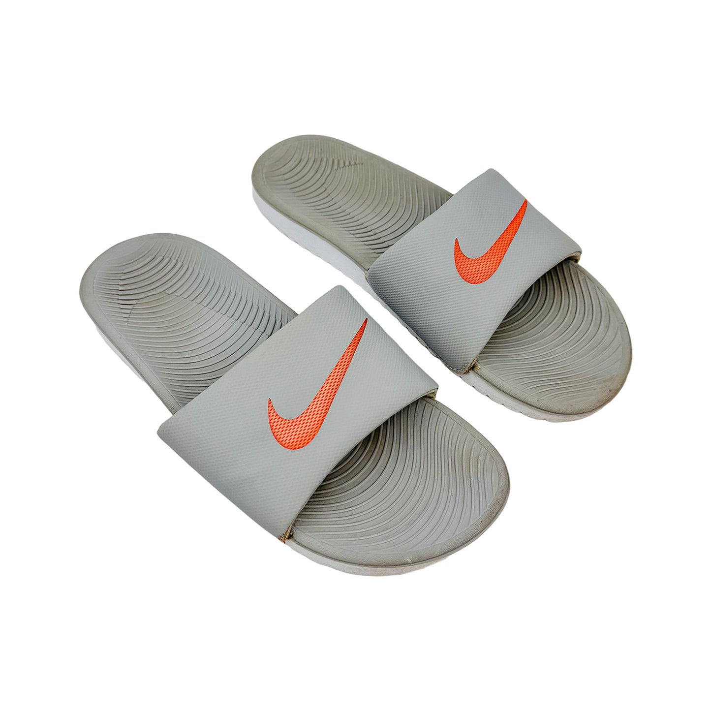 Right Side image of Nike Gray Kawa Slides (Size 41/42)