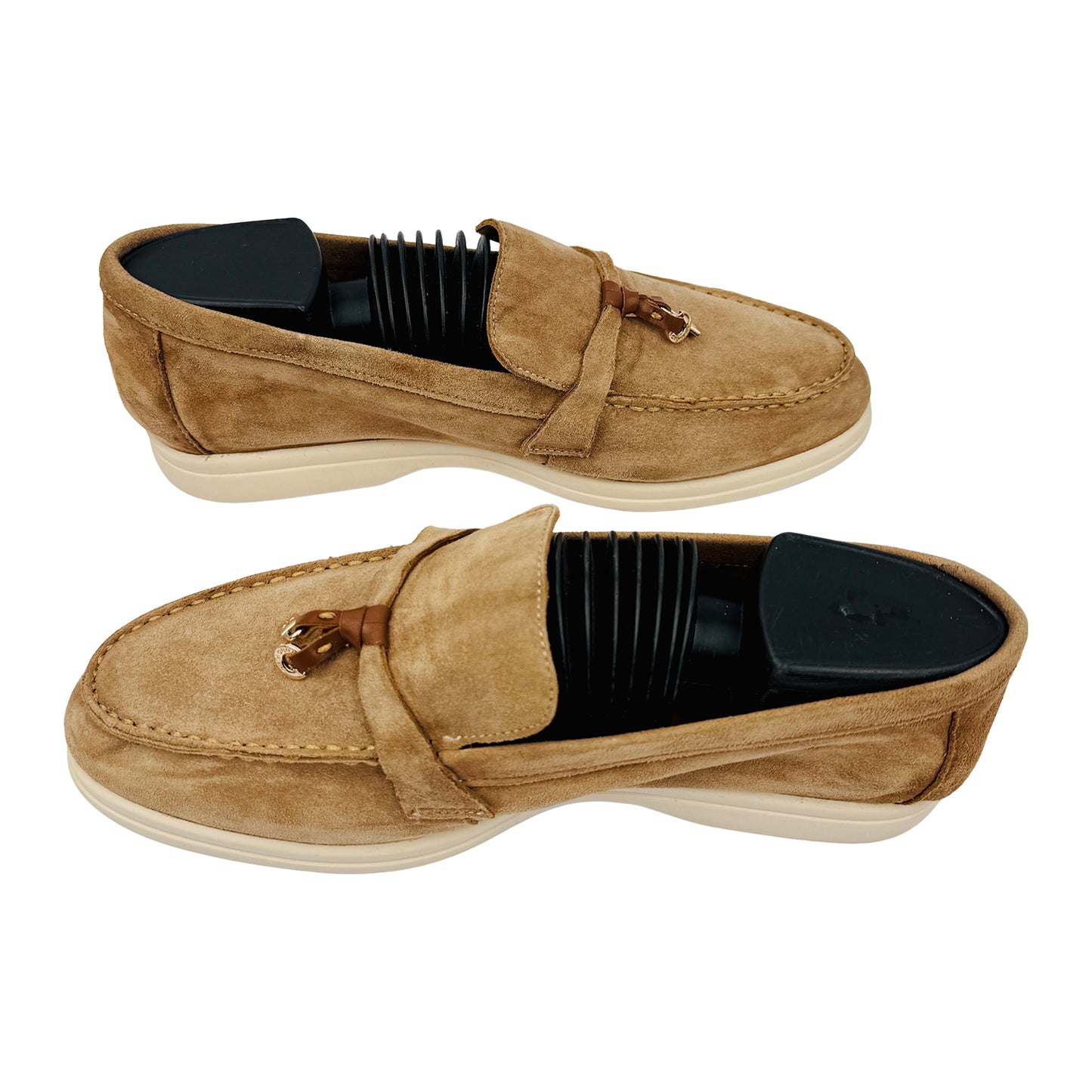 Loro Piana Summer Walk Beige Loafers (Size 39/39.5)