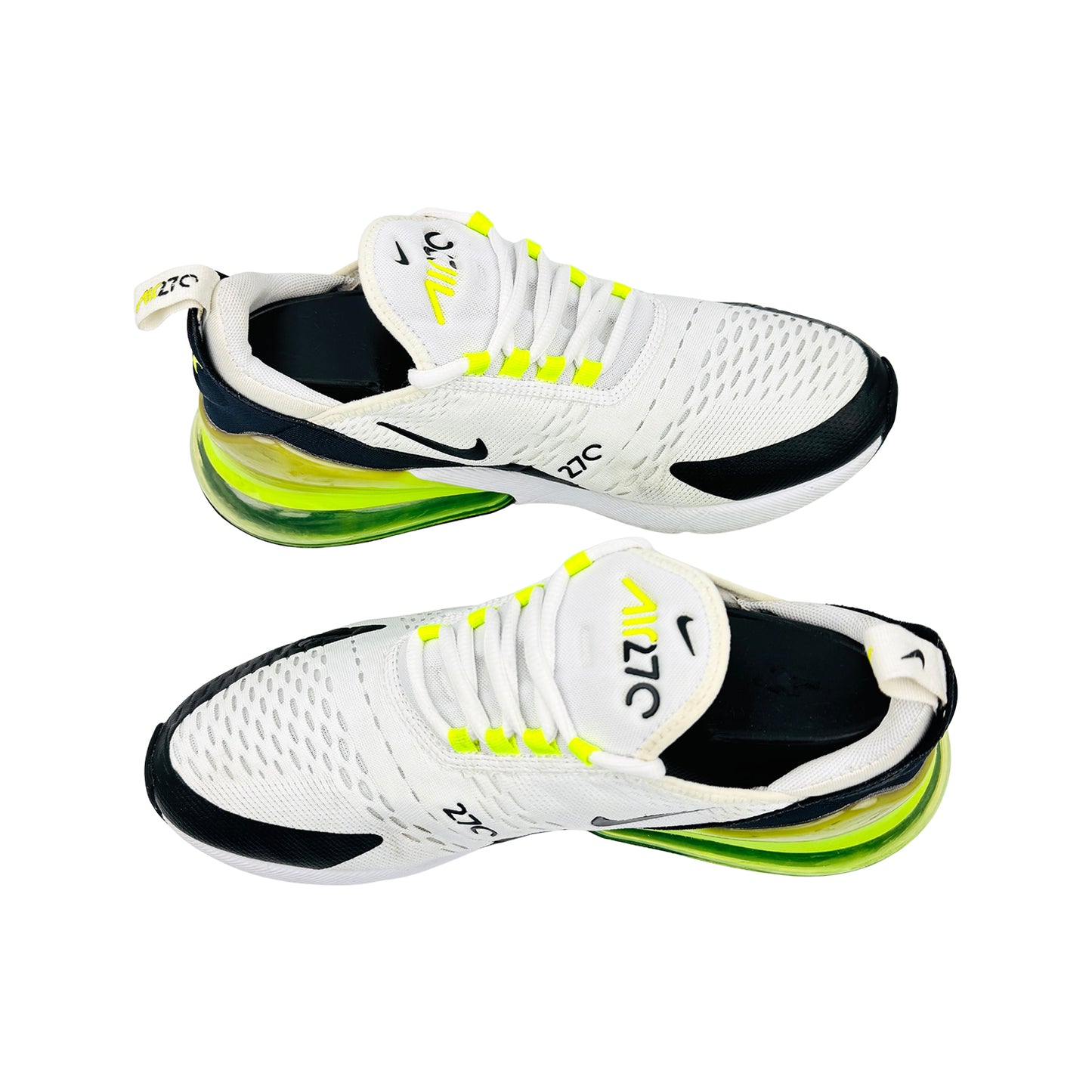 Nike Air Max 270 'White Black Volt' Shoes (Size 41) - DC0957-100